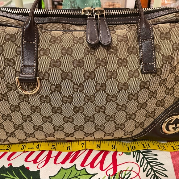 Gucci Beige and Brown Signature shoulder bag , original - Picture 2 of 16